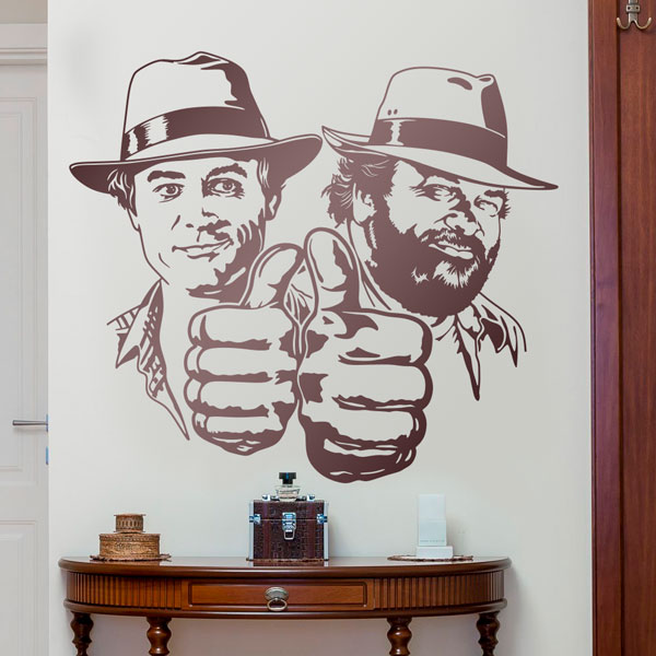Wall sticker Bud Spencer and Terence Hill