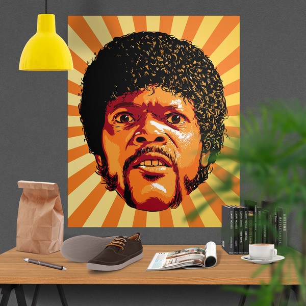 Adhesive poster Star Pulp Fiction Winnfield Jules
