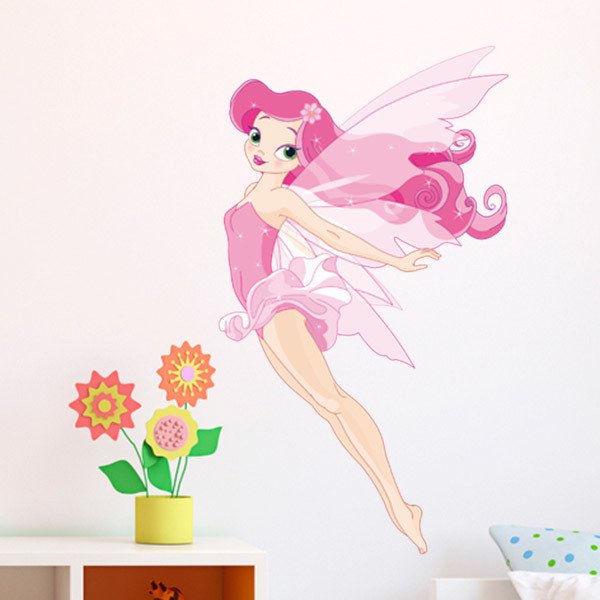 Beautiful Flying Fairy Stickers Graphic by STARS KDP · Creative Fabrica