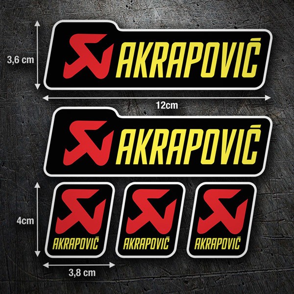 Sticker Set 5X Akrapovic