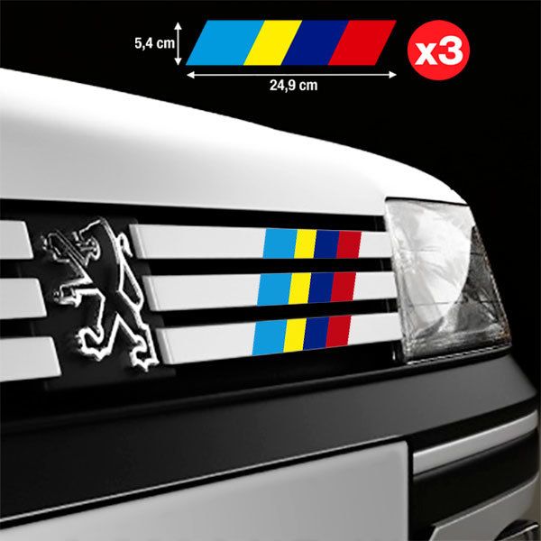 Sticker Set 3X Peugeot Sport