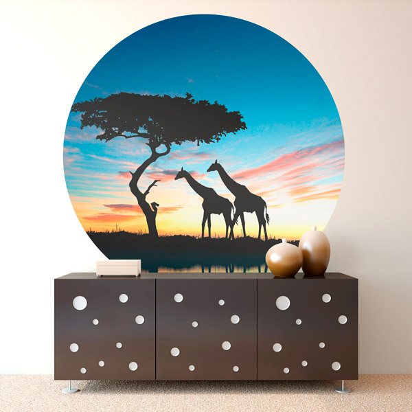African Animals Wall Sticker by stickers-muraux - Wall stickers