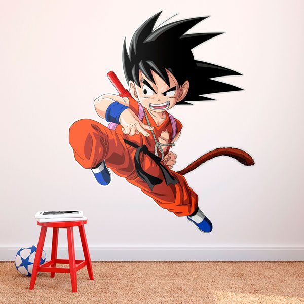Wall Sticker Dragon Ball Son Goku Attack
