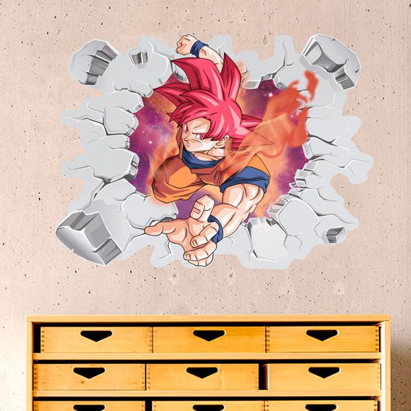 Wall Sticker Dragon Ball Son Goku Saiyan Level 3