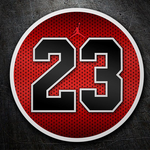 Sticker Michael Jordan 23 Logo | MuralDecal.com