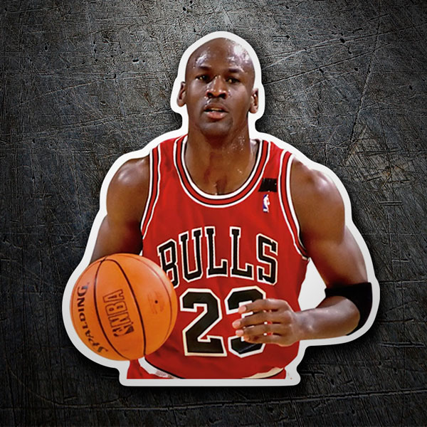 maquillaje leninismo pub Sticker Michael Jordan Chicago Bulls 23 | MuralDecal.com
