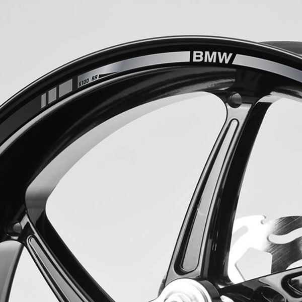 BMW Motorsport S1000RR Reflective wheel stickers rim stripes