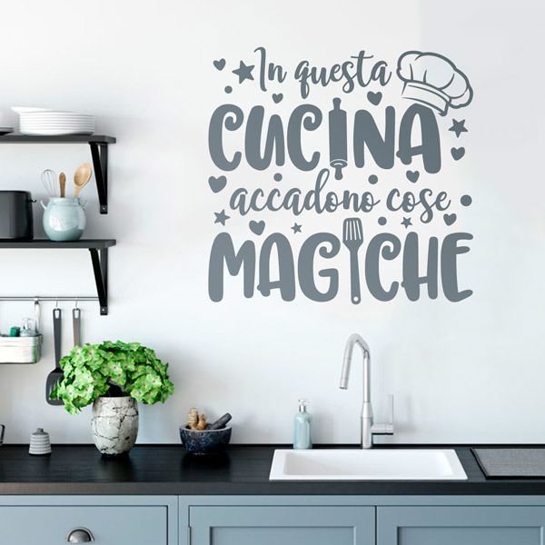Cucina Italiana, Italian Word for Kitchen, Kitchen Sign, Kitchen