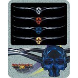 Car & Motorbike Stickers: Skull fine wing 3