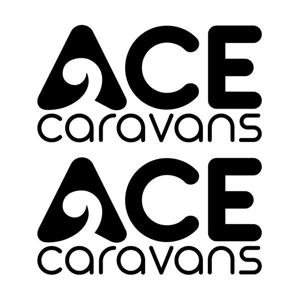 Camper van decals: Ace Caravans x2