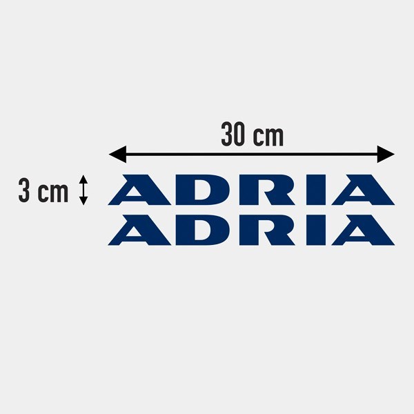 Camper van decals: Logo new Adria 3