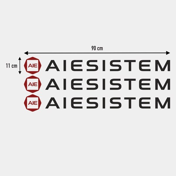 Camper van decals: Kit Aiesistem