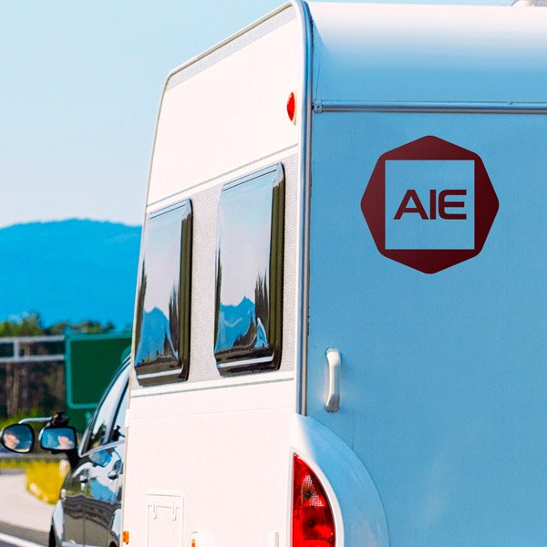 Camper van decals: Logo Aie