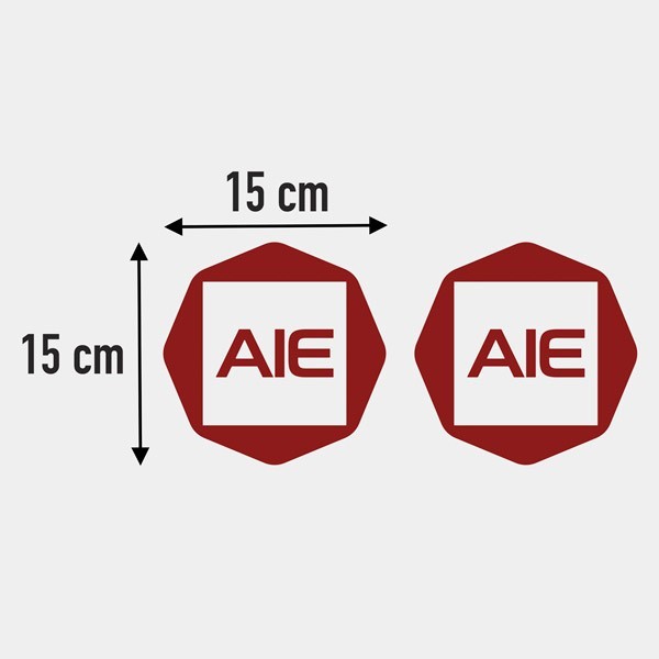 Camper van decals: Logo Aie 2