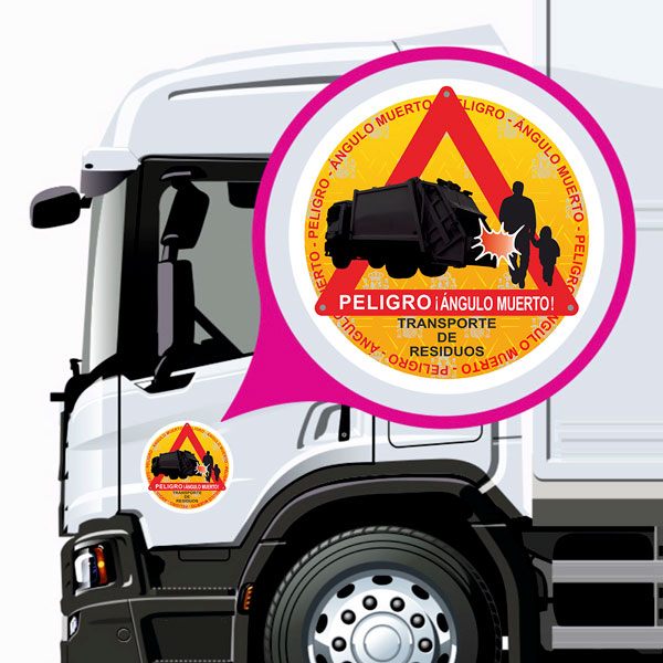 Car & Motorbike Stickers: Sign Waste Transport Vehicle