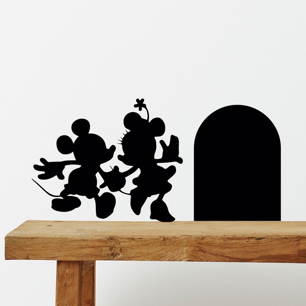 Stickers for Kids: Mickey and Minnie hole skirting board