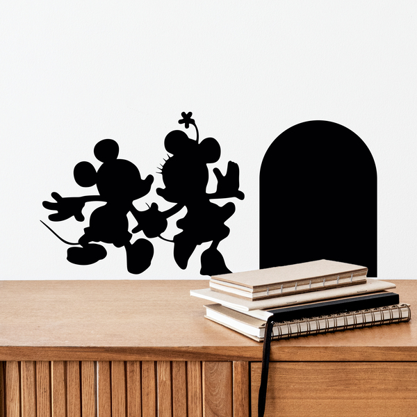 Stickers for Kids: Mickey and Minnie hole skirting board