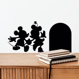 Stickers for Kids: Mickey and Minnie hole skirting board 2