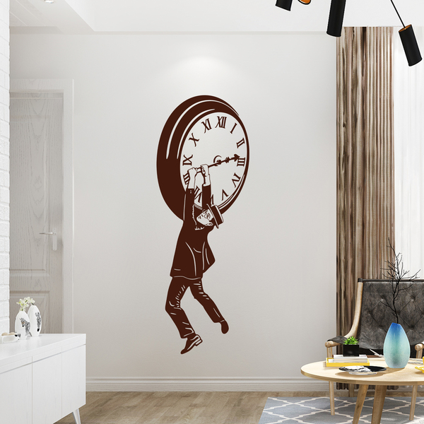 Wall Stickers: Harold Lloyd hanging from the clock