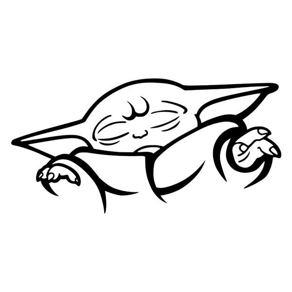 Free Free 293 Stencil Baby Yoda Outline Svg SVG PNG EPS DXF File