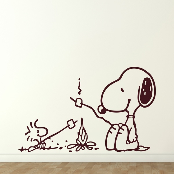 Wall Stickers: Snoopy Bonfire 2