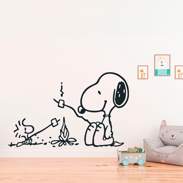 Wall Stickers: Snoopy Bonfire 2