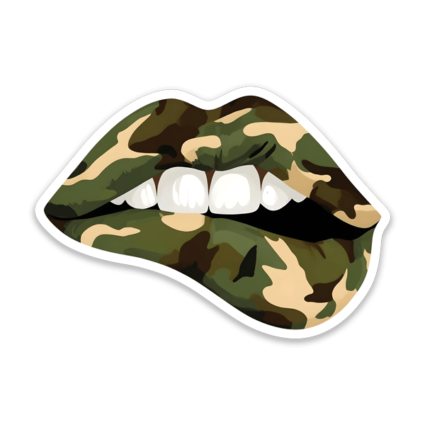 Wall Stickers: Camouflage lips 2