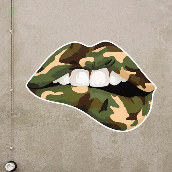 Wall Stickers: Camouflage lips 2