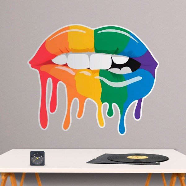 Wall Stickers: LGTBI lips