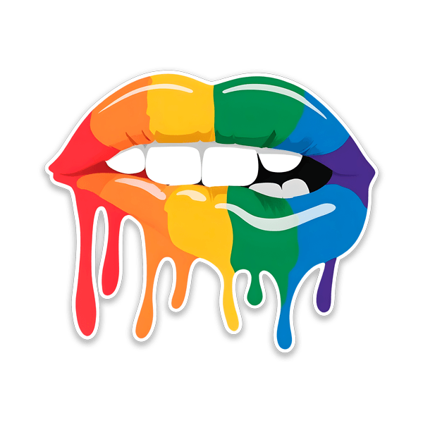 Wall Stickers: LGTBI lips