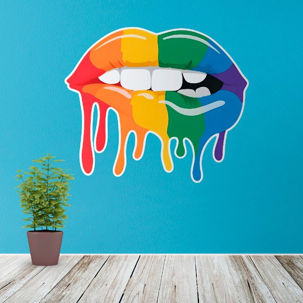 Wall Stickers: LGTBI lips