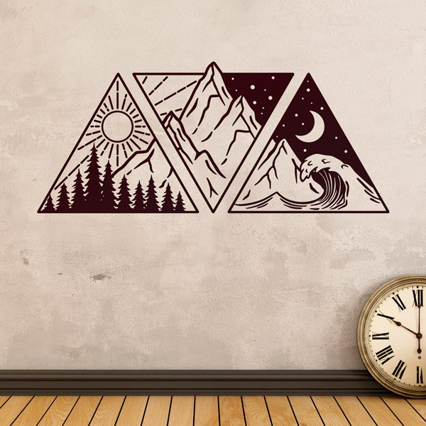 Wall Stickers: Mountain and beach