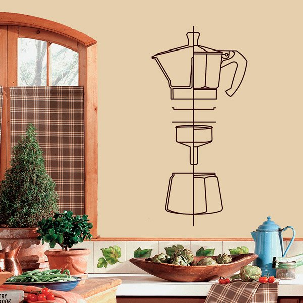 Wall Stickers: Italian coffee maker