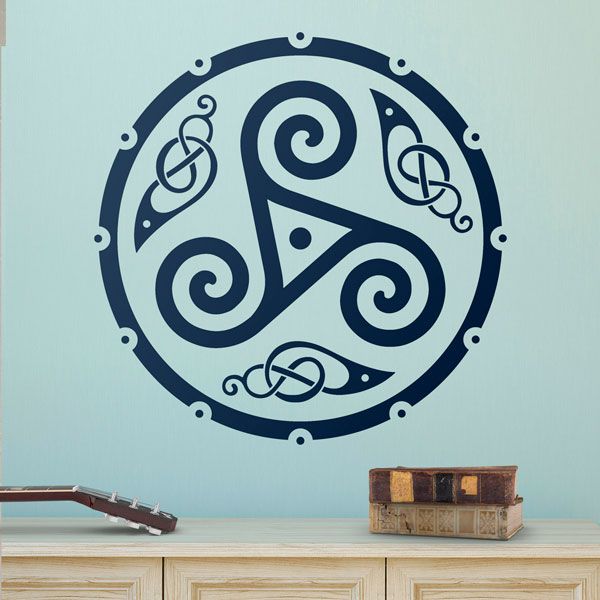 Wall Stickers: Celtic triskele with knots