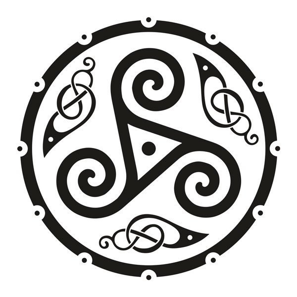 Wall Stickers: Celtic triskele with knots