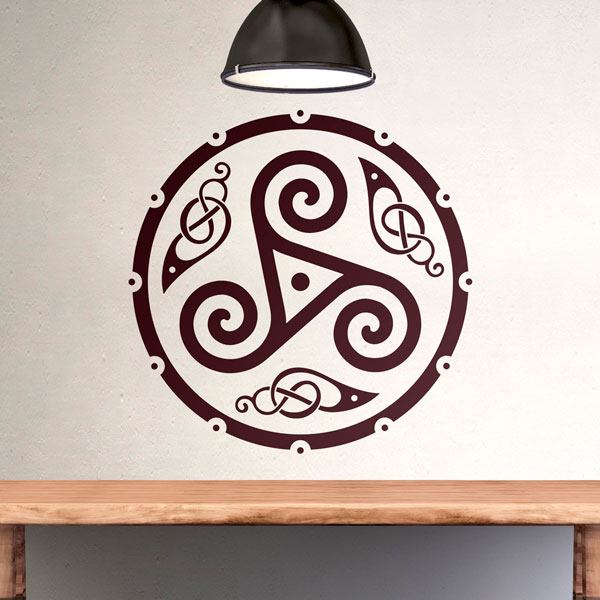 Wall Stickers: Celtic triskele with knots