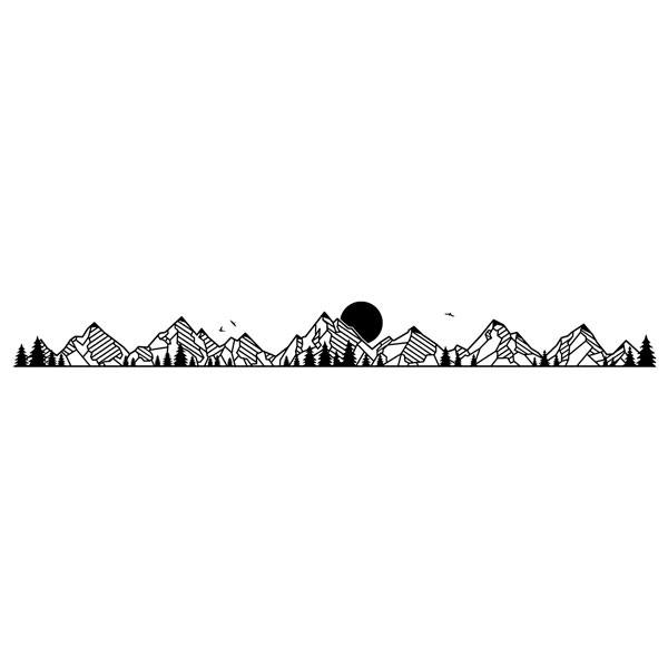 Wall Stickers: Mountain landscape