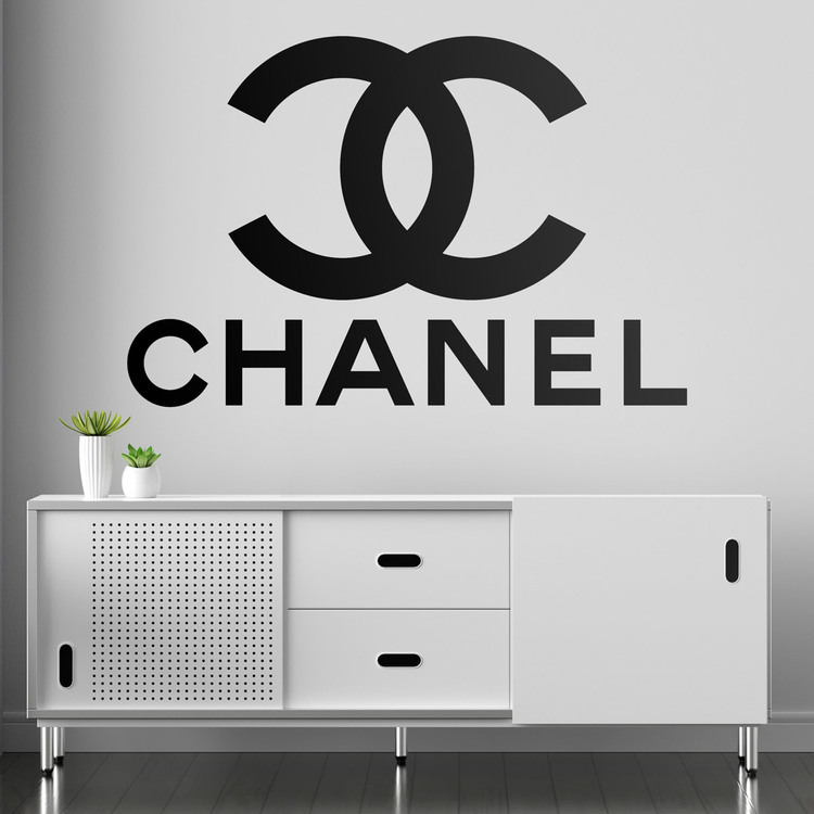 Car & Motorbike Stickers: Decorative vinyl with Chanel logo