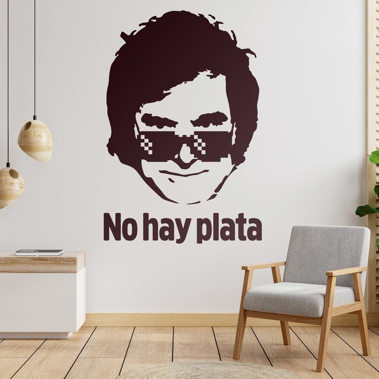 Wall Stickers: Javier Miley no hay plata