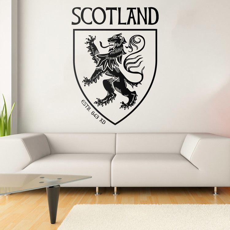 Wall Stickers: Scotland Coat of Arms with Rampant Lion