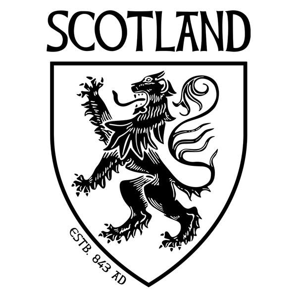 Wall Stickers: Scotland Coat of Arms with Rampant Lion