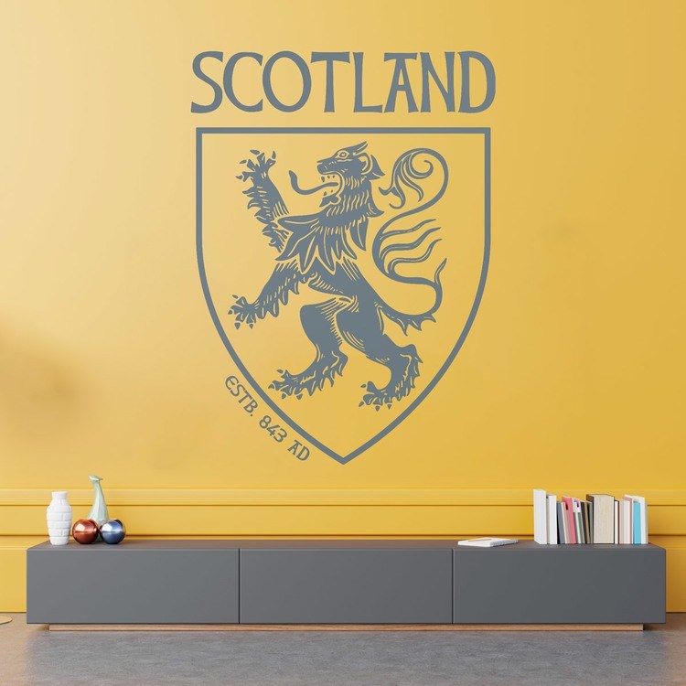 Wall Stickers: Scotland Coat of Arms with Rampant Lion