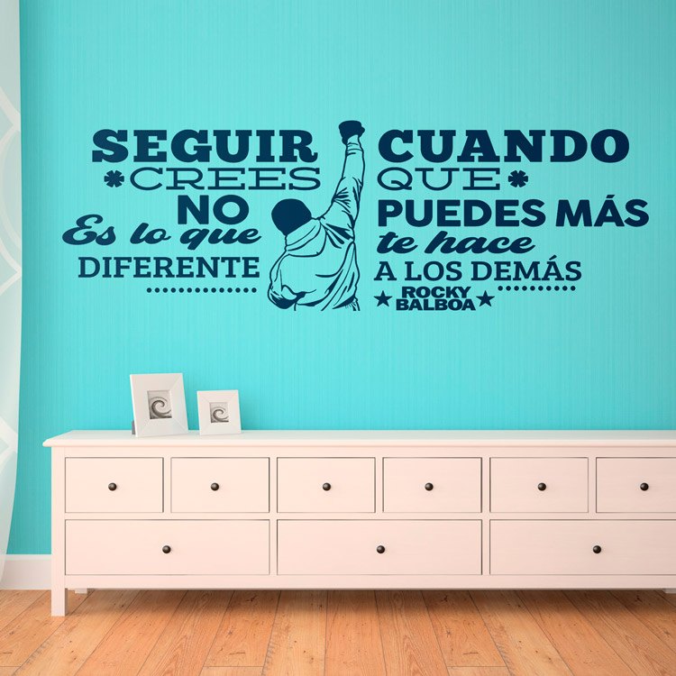 Wall Stickers: Decorative vinyl with motivational quote from Rock