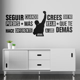 Wall Stickers: Decorative vinyl with motivational quote from Rock 2