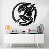 Wall Stickers: Alien figure in hidden position 2