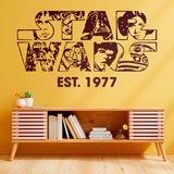 Wall Stickers: Star Wars 1977 wall sticker with iconic characters 2