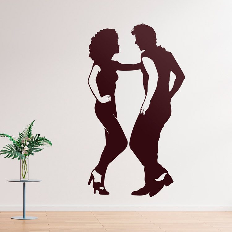 Wall Stickers: Dance John Travolta & Olivia Newton-John