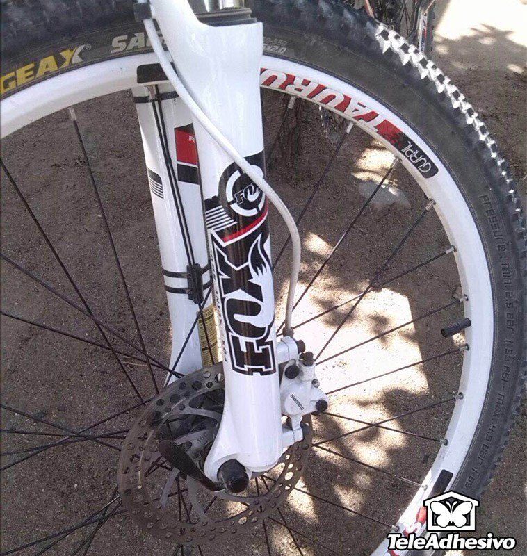 Car & Motorbike Stickers: Set Fox Racing Shox forks Mountain Bike