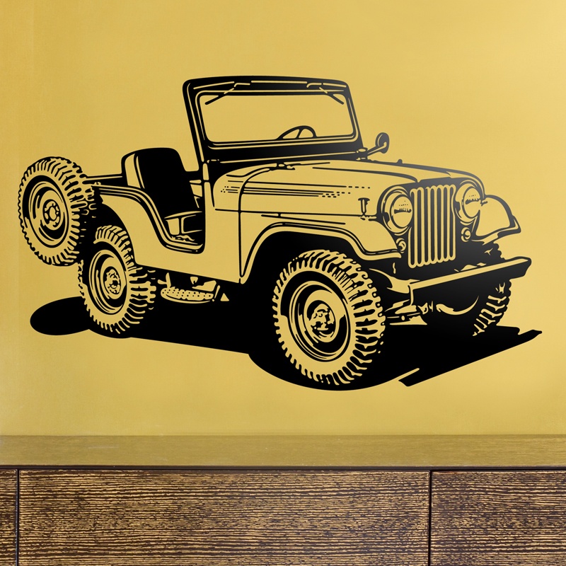 Wall Stickers: Jeep World War II