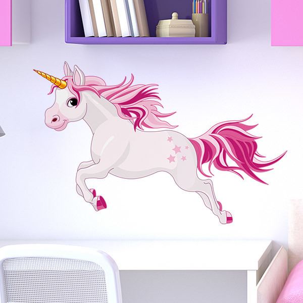 Taicanon Unicorn Wall Sticker ,Unicorn Wall Decals Decor with  Rainbow,Birthday Christmas Gifts for Boys Girls Kids Bedroom Decor